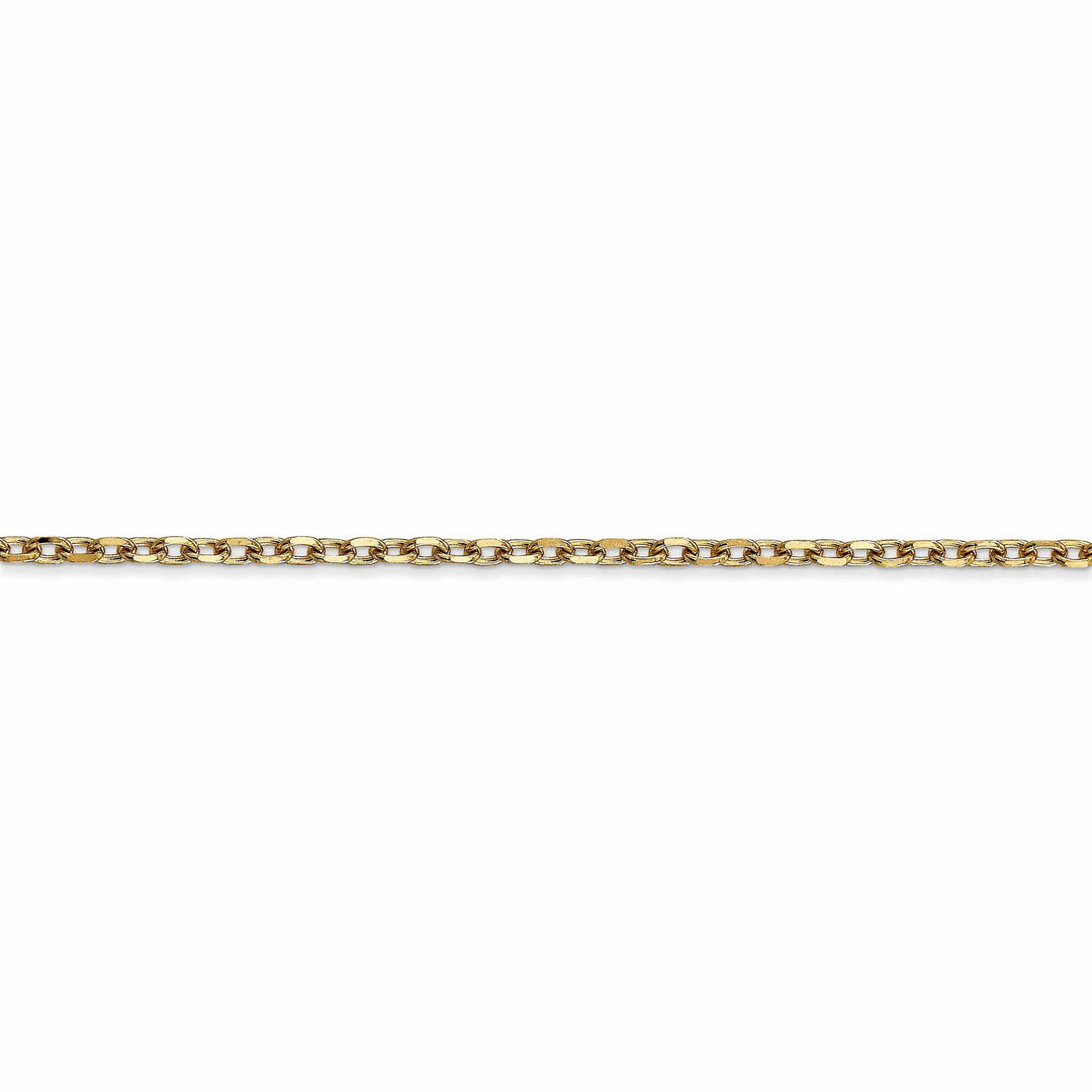 Lovely Rita's Chains 14k Yellow Gold 2.20mm Round Link Cable Chain