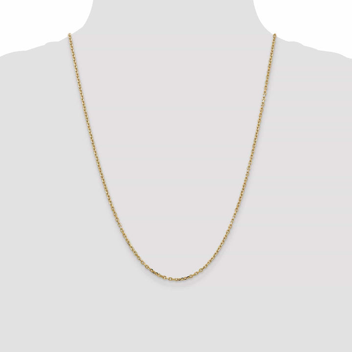 Lovely Rita's Chains 14k Yellow Gold 2.20mm Round Link Cable Chain