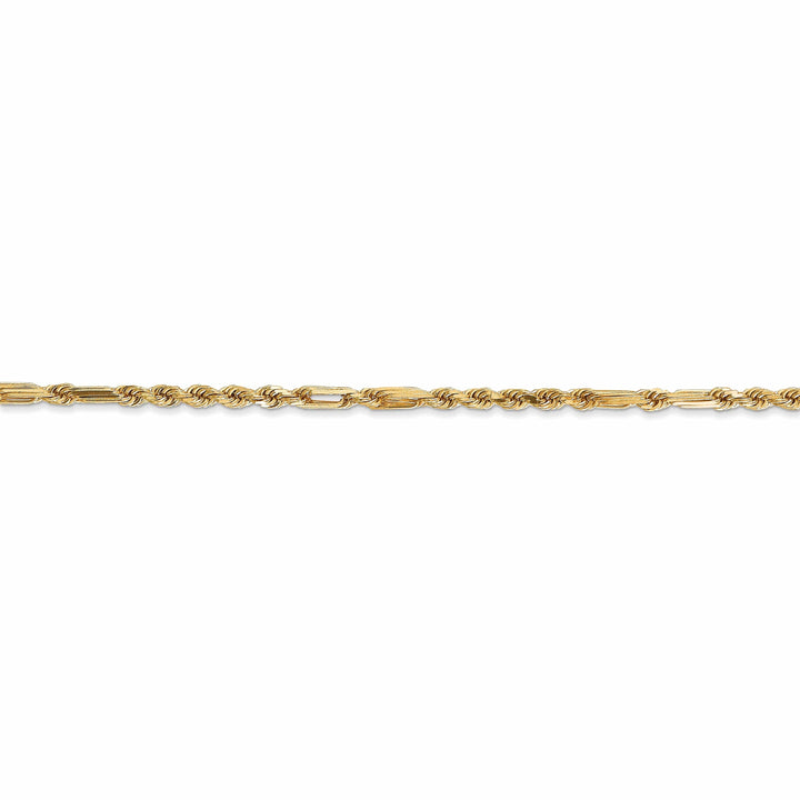 Lovely Rita's Chains 14k Yellow Gold 2.25mm D.C Milano Rope Chain