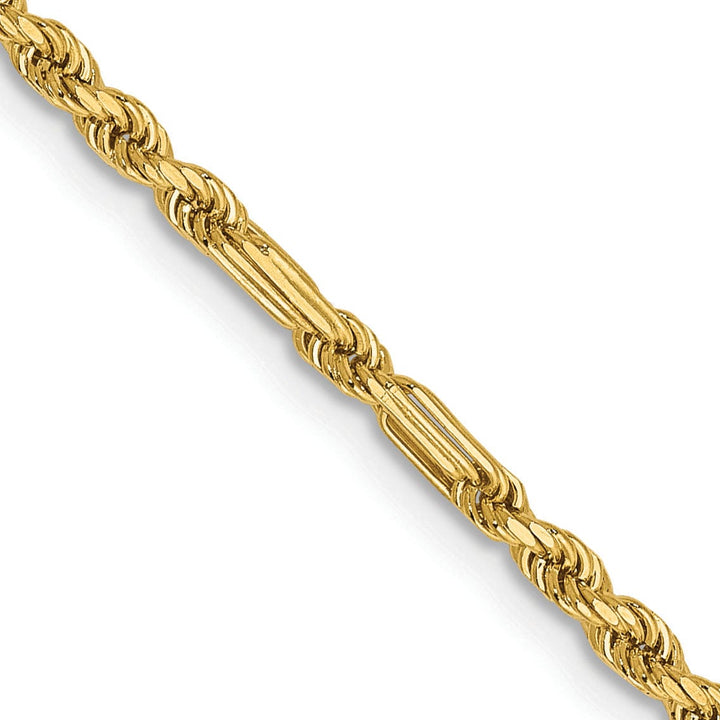 Lovely Rita's Chains 14k Yellow Gold 2.25mm D.C Milano Rope Chain