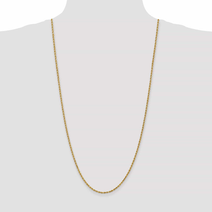 Lovely Rita's Chains 14k Yellow Gold 2.25mm Diamond Cut Rope Chain