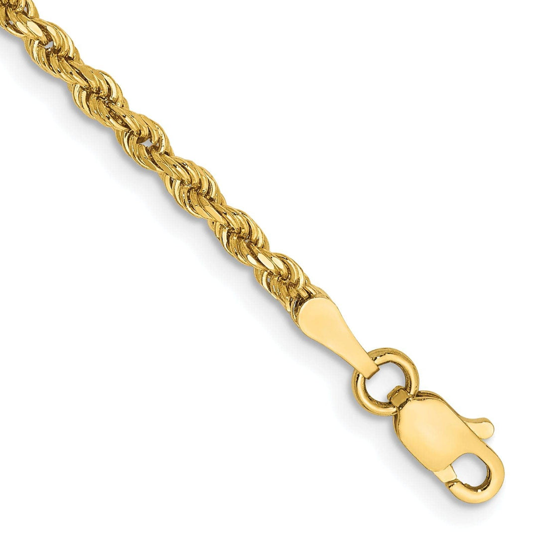 Lovely Rita's Chains 14k Yellow Gold 2.25mm Diamond Cut Rope Chain