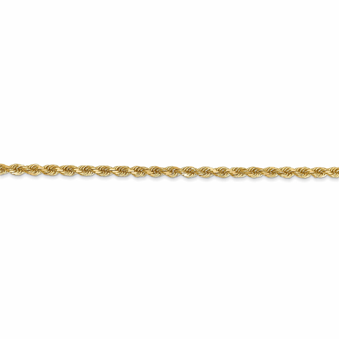 Lovely Rita's Chains 14k Yellow Gold 2.25mm Diamond Cut Rope Chain