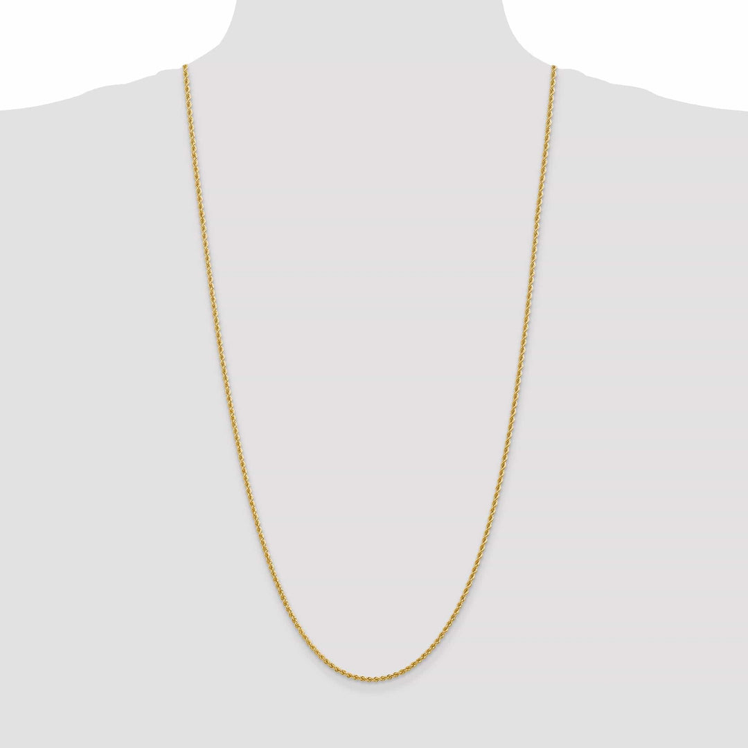 Lovely Rita's Chains 14k Yellow Gold 2.25mm Handmade Rope Chain