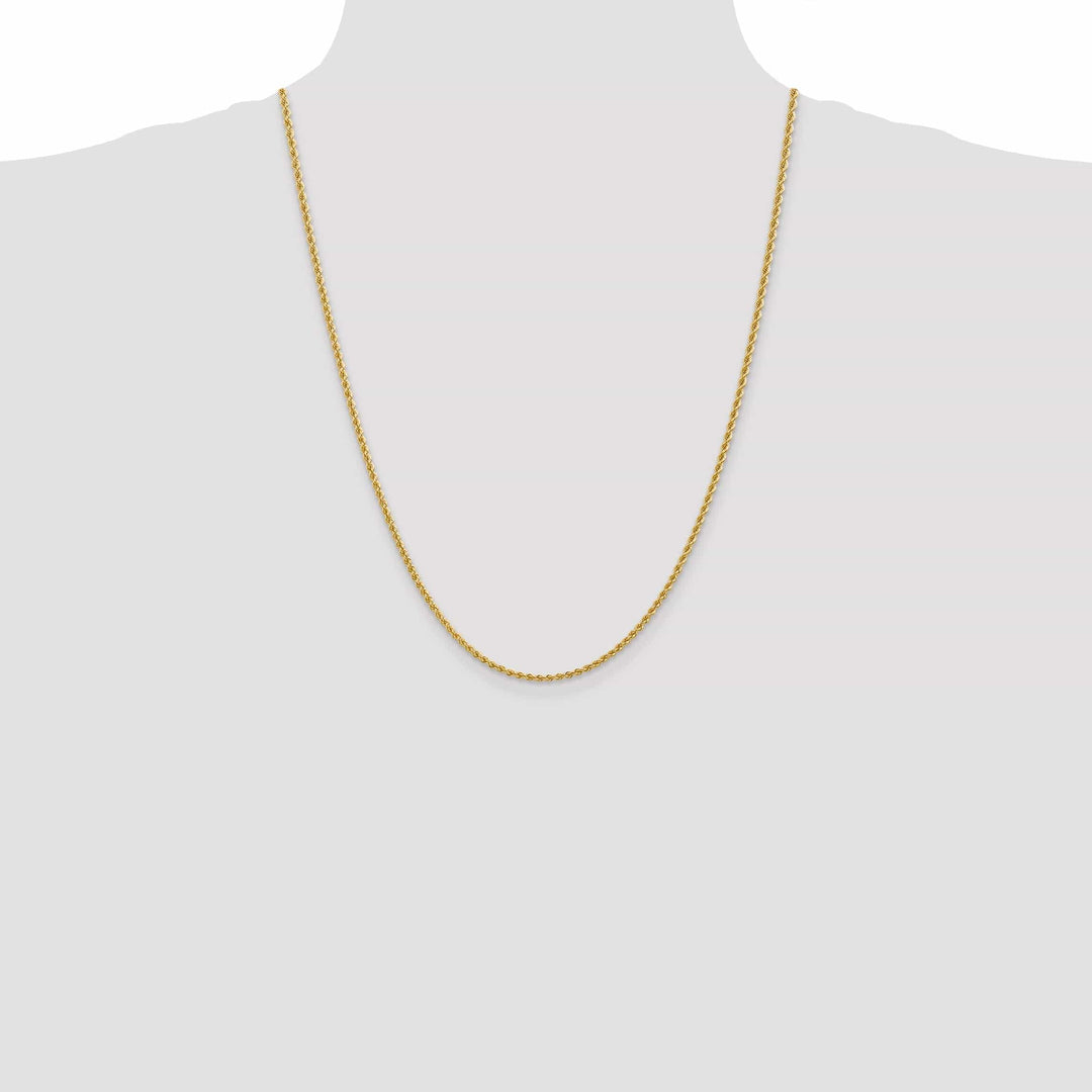 Lovely Rita's Chains 14k Yellow Gold 2.25mm Handmade Rope Chain
