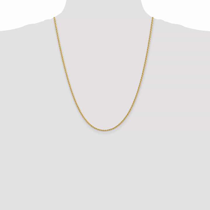 Lovely Rita's Chains 14k Yellow Gold 2.25mm Handmade Rope Chain