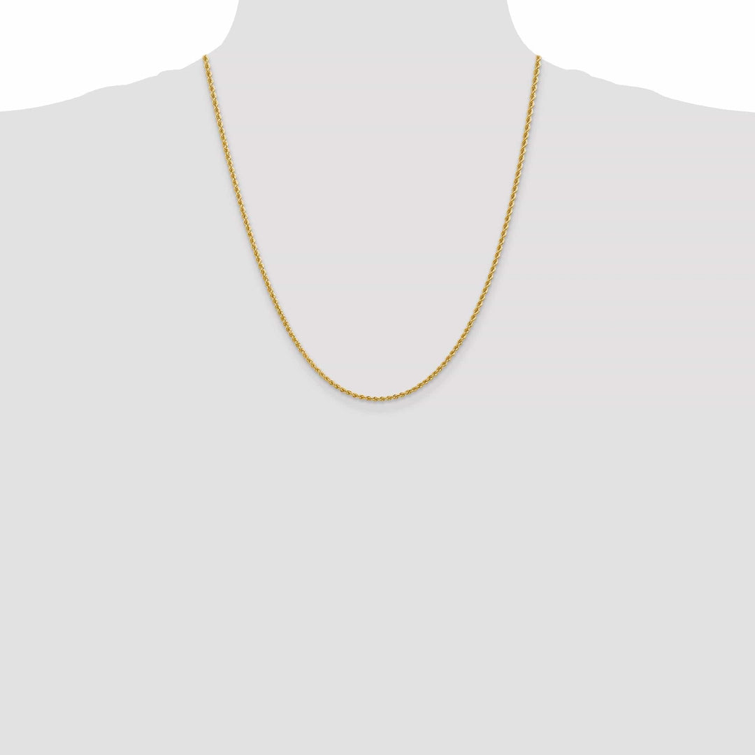 Lovely Rita's Chains 14k Yellow Gold 2.25mm Handmade Rope Chain
