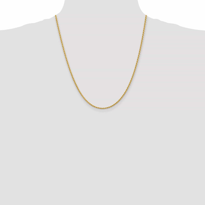 Lovely Rita's Chains 14k Yellow Gold 2.25mm Handmade Rope Chain