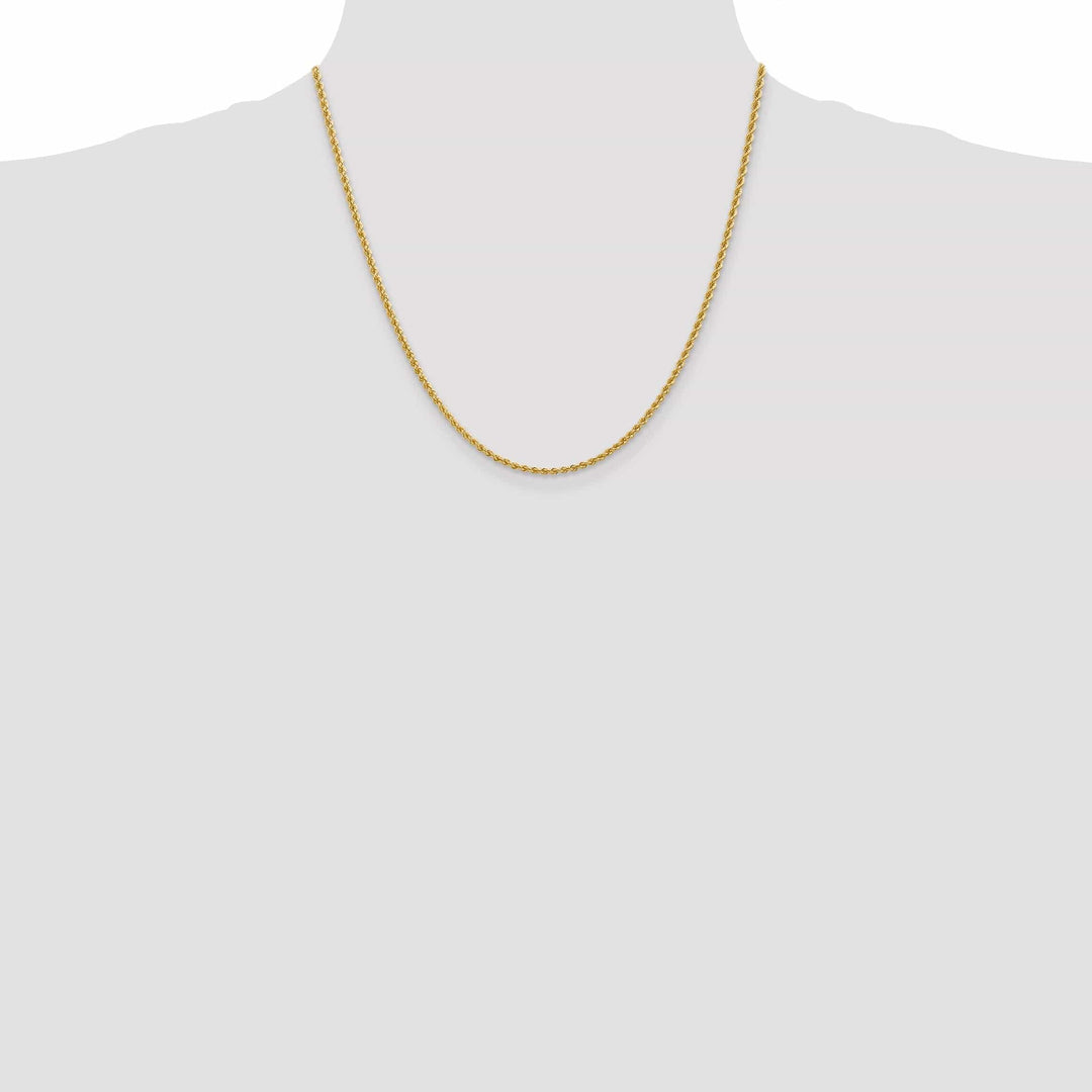 Lovely Rita's Chains 14k Yellow Gold 2.25mm Handmade Rope Chain