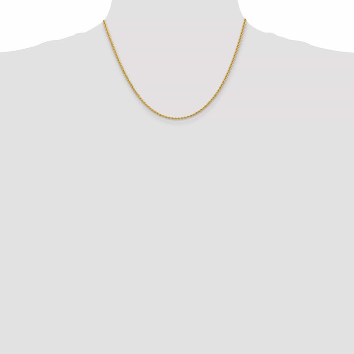 Lovely Rita's Chains 14k Yellow Gold 2.25mm Handmade Rope Chain