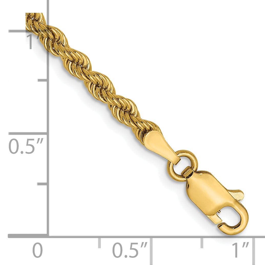 Lovely Rita's Chains 14k Yellow Gold 2.25mm Regular Rope Chain