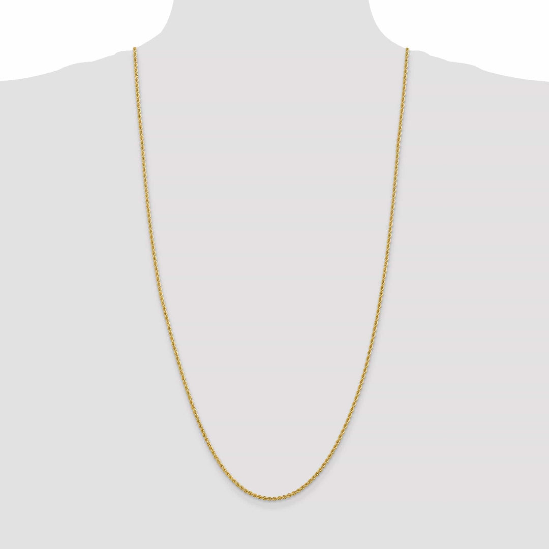 Lovely Rita's Chains 14k Yellow Gold 2.25mm Regular Rope Chain