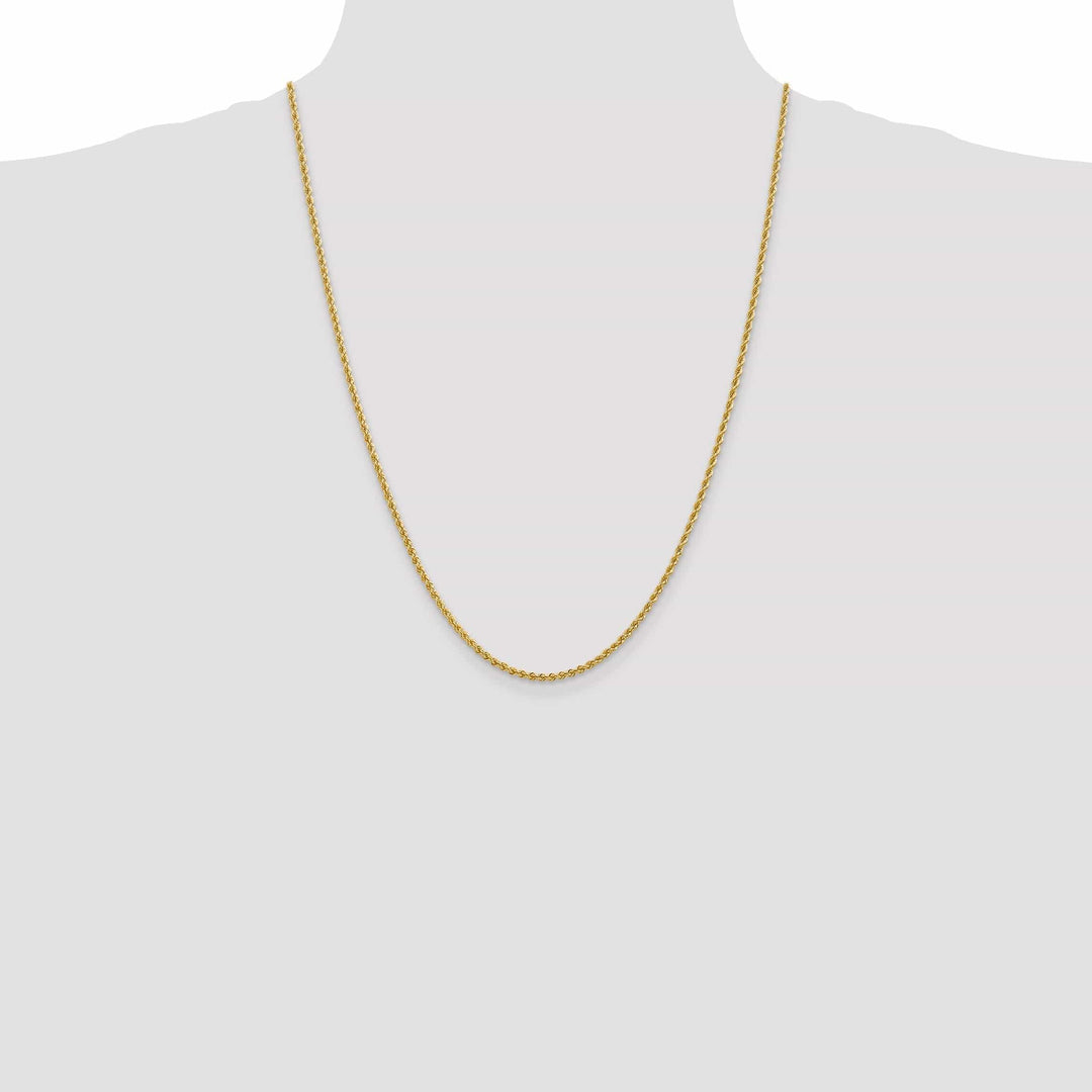 Lovely Rita's Chains 14k Yellow Gold 2.25mm Regular Rope Chain