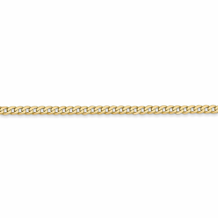 Lovely Rita's Chains 14k Yellow Gold 2.2mm Flat Beveled Curb Chain