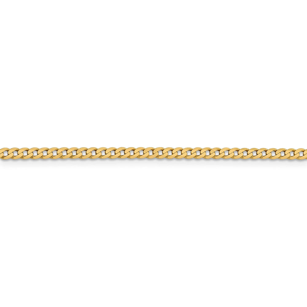 Lovely Rita's Chains 14k Yellow Gold 2.3mm Flat Beveled Curb Chain
