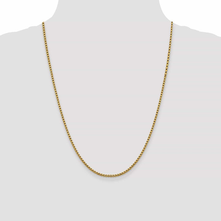 Lovely Rita's Chains 14k Yellow Gold 2.4 mm D.C Round Box Chai