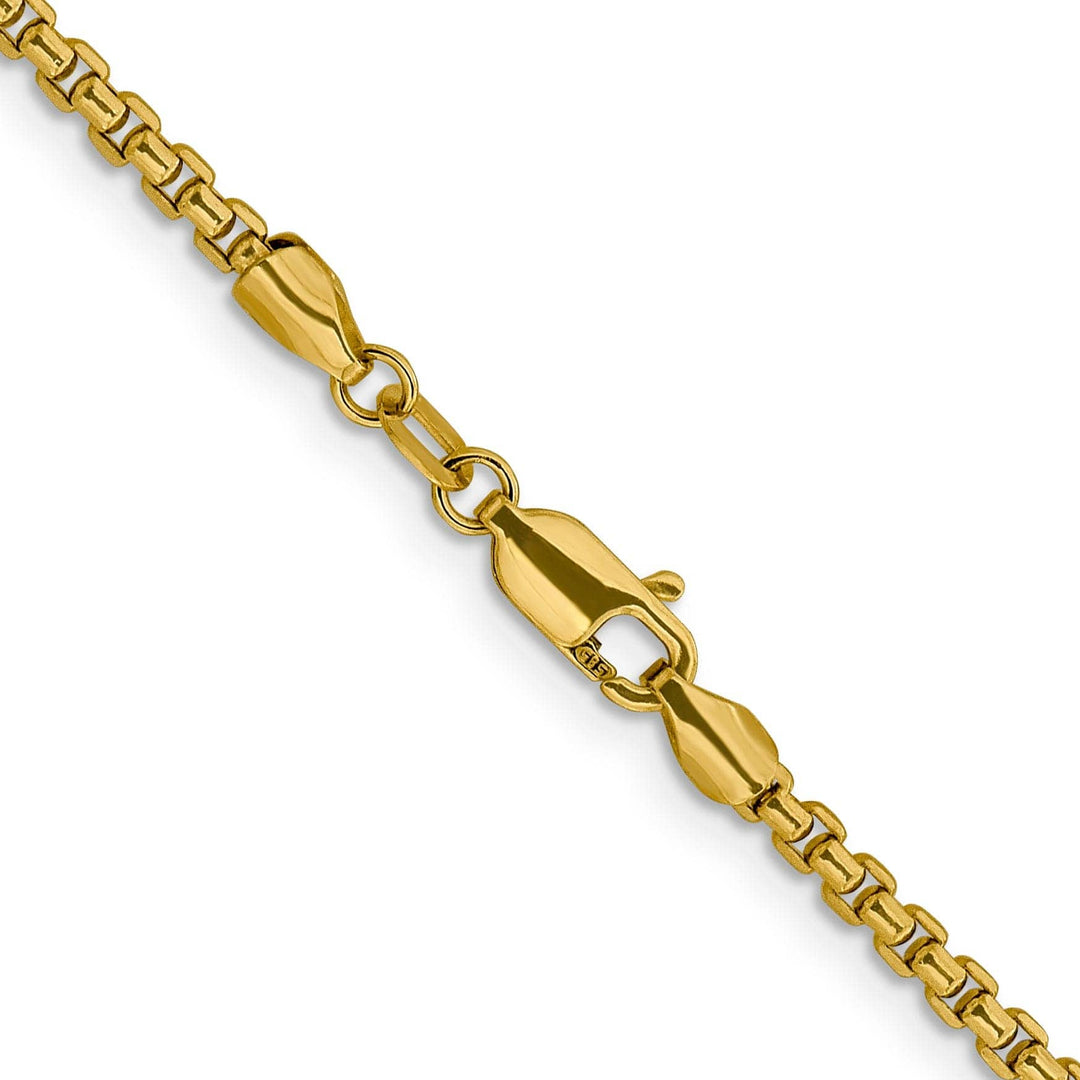 Lovely Rita's Chains 14k Yellow Gold 2.4 mm D.C Round Box Chai