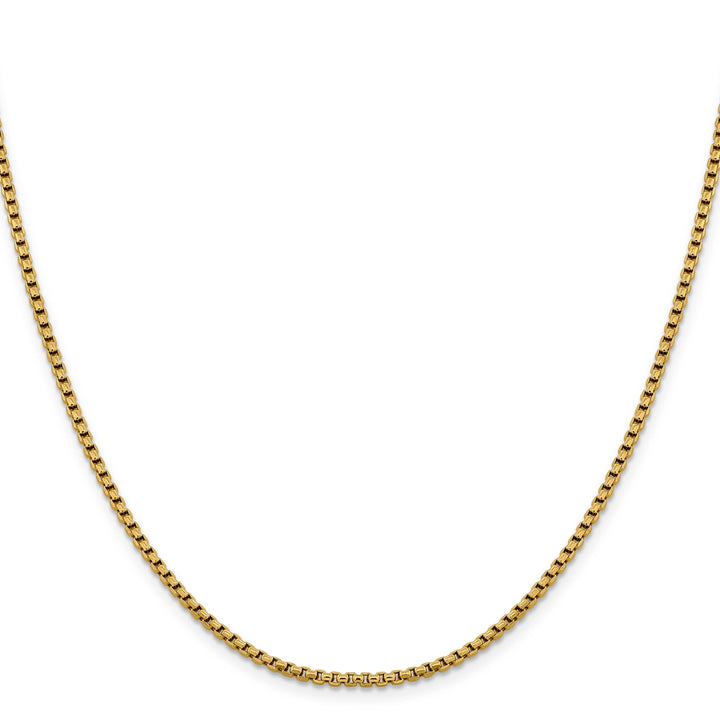 Lovely Rita's Chains 14k Yellow Gold 2.4 mm D.C Round Box Chai