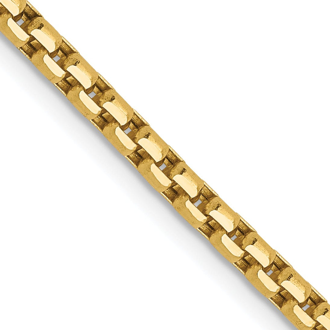 Lovely Rita's Chains 14k Yellow Gold 2.4 mm D.C Round Box Chain