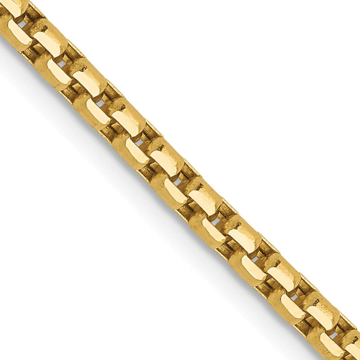 Lovely Rita's Chains 14k Yellow Gold 2.4 mm D.C Round Box Chain