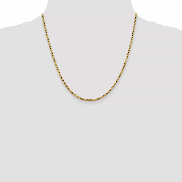 Lovely Rita's Chains 14k Yellow Gold 2.4 mm D.C Round Box Chain