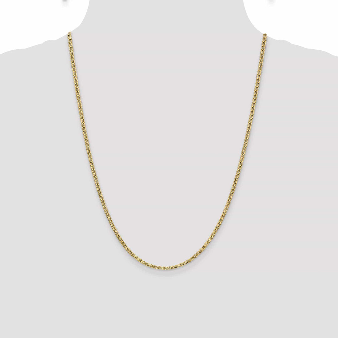 Lovely Rita's Chains 14k Yellow Gold 2.40-mm Semi Solid Anchor Chain