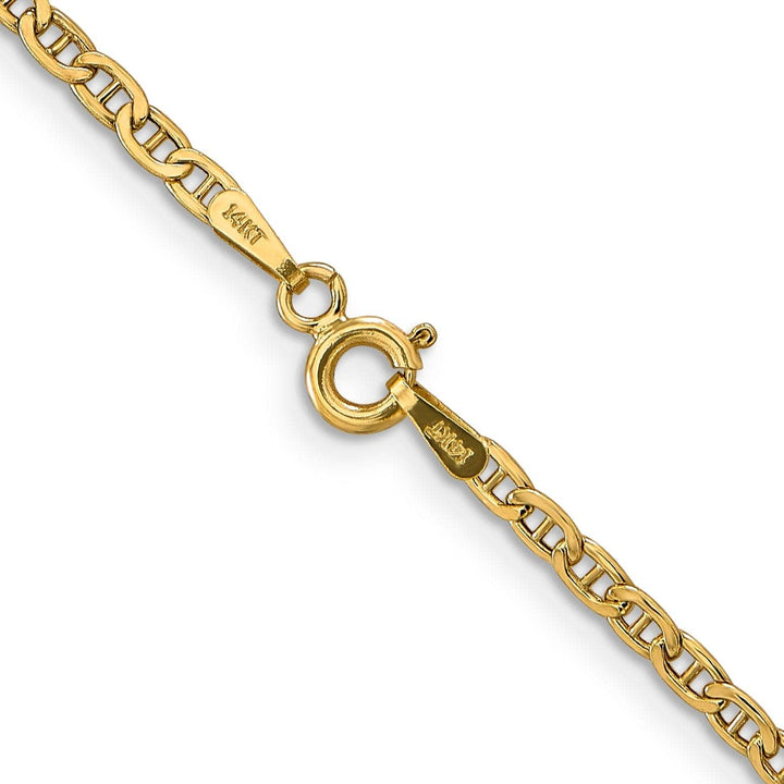 Lovely Rita's Chains 14k Yellow Gold 2.40-mm Semi Solid Anchor Chain
