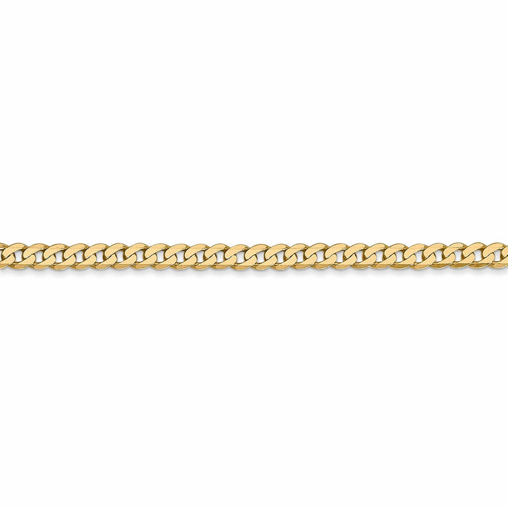 Lovely Rita's Chains 14k Yellow Gold 2.40mm Flat Beveled Curb Chain
