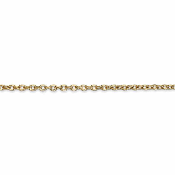 Lovely Rita's Chains 14k Yellow Gold 2.40mm Round Link Cable Chain