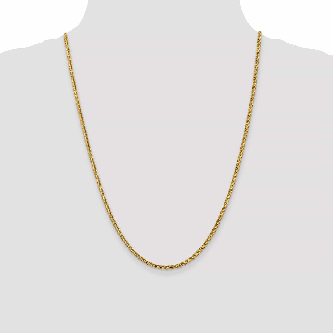 Lovely Rita's Chains 14k Yellow Gold 2.45 mm D.C Open Franco Chain
