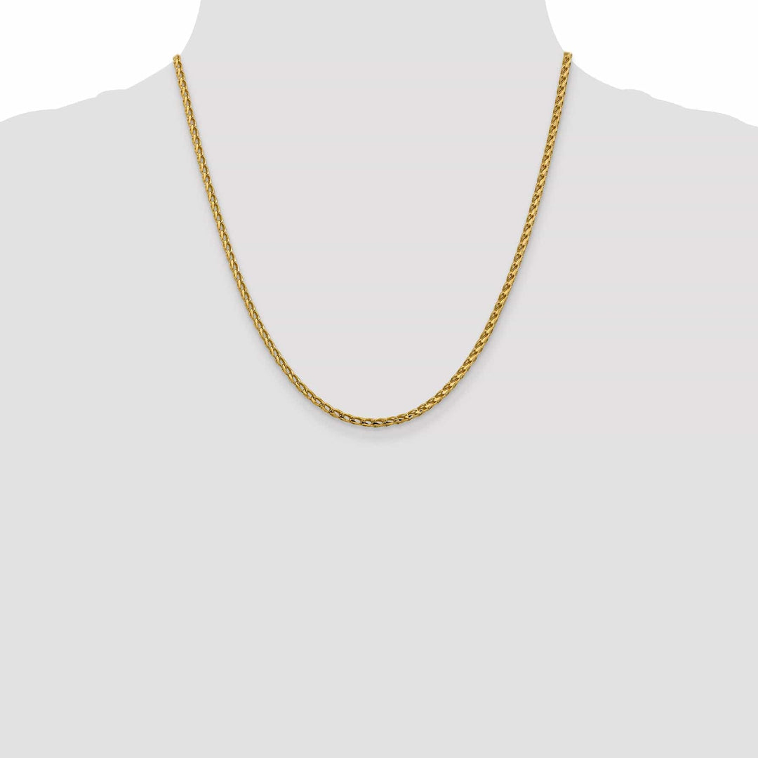Lovely Rita's Chains 14k Yellow Gold 2.45 mm D.C Open Franco Chain