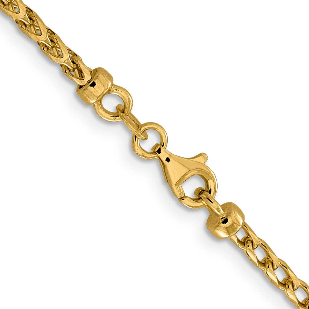Lovely Rita's Chains 14k Yellow Gold 2.45 mm D.C Open Franco Chain