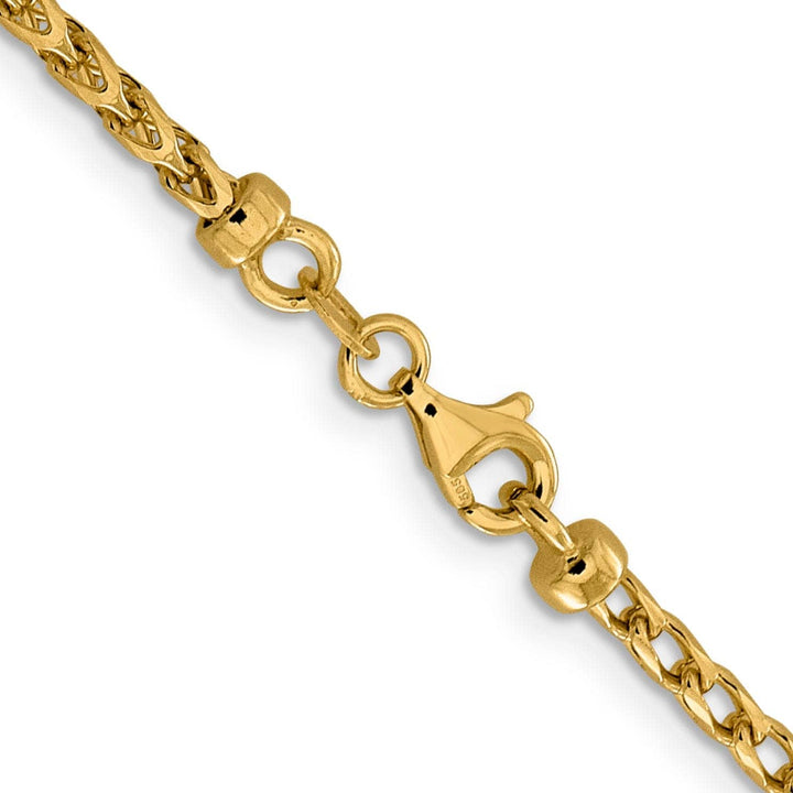 Lovely Rita's Chains 14k Yellow Gold 2.45 mm D.C Open Franco Chain