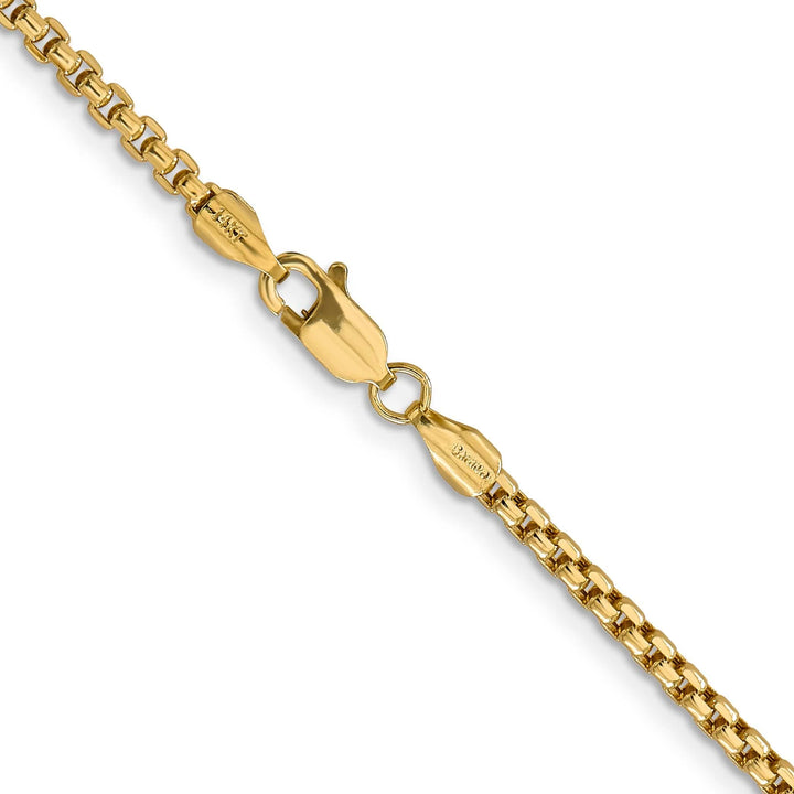Lovely Rita's Chains 14k Yellow Gold 2.45mm Hollow Round Box Chain