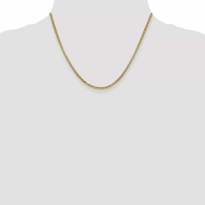 Lovely Rita's Chains 14k Yellow Gold 2.45mm Hollow Round Box Chain