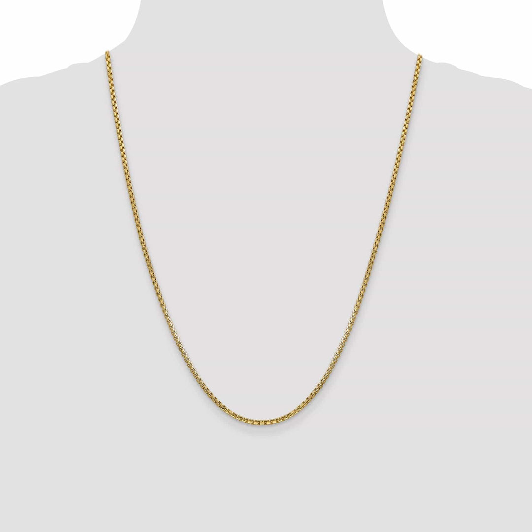 Lovely Rita's Chains 14k Yellow Gold 2.45mm Hollow Round Box Chain