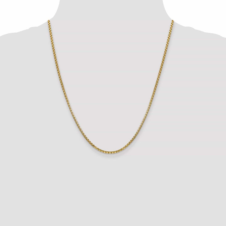 Lovely Rita's Chains 14k Yellow Gold 2.45mm Hollow Round Box Chain