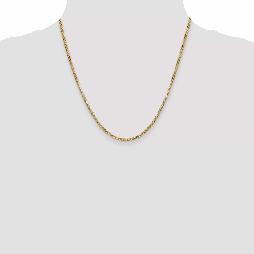 Lovely Rita's Chains 14k Yellow Gold 2.45mm Hollow Round Box Chain