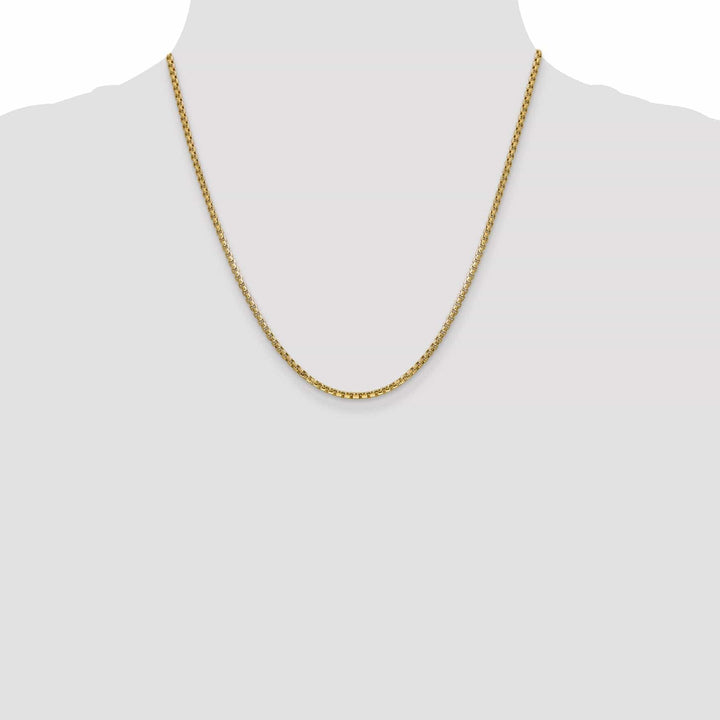 Lovely Rita's Chains 14k Yellow Gold 2.45mm Hollow Round Box Chain