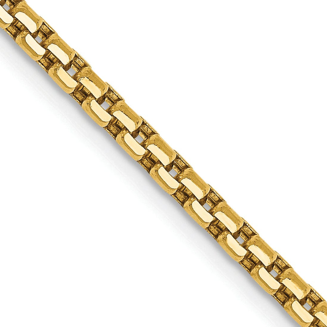 Lovely Rita's Chains 14k Yellow Gold 2.45mm Hollow Round Box Chain