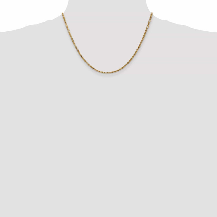 Lovely Rita's Chains 14k Yellow Gold 2.50mm D.C Milano Rope Chain