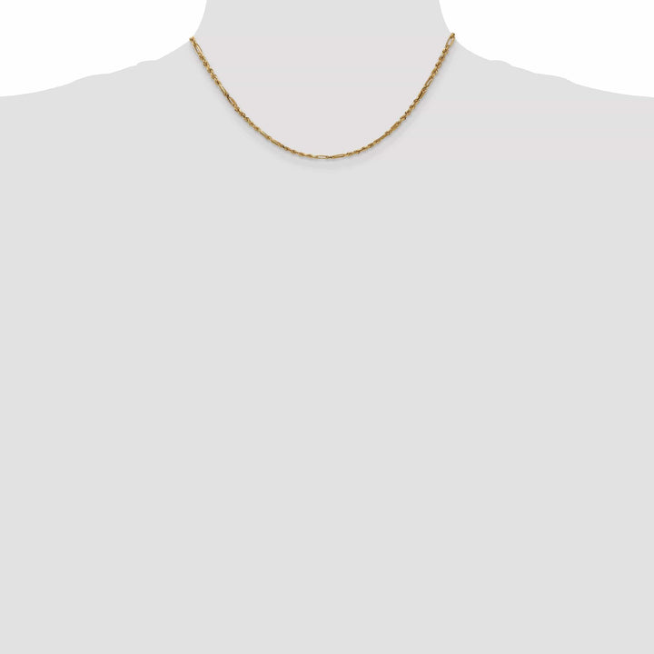 Lovely Rita's Chains 14k Yellow Gold 2.50mm D.C Milano Rope Chain