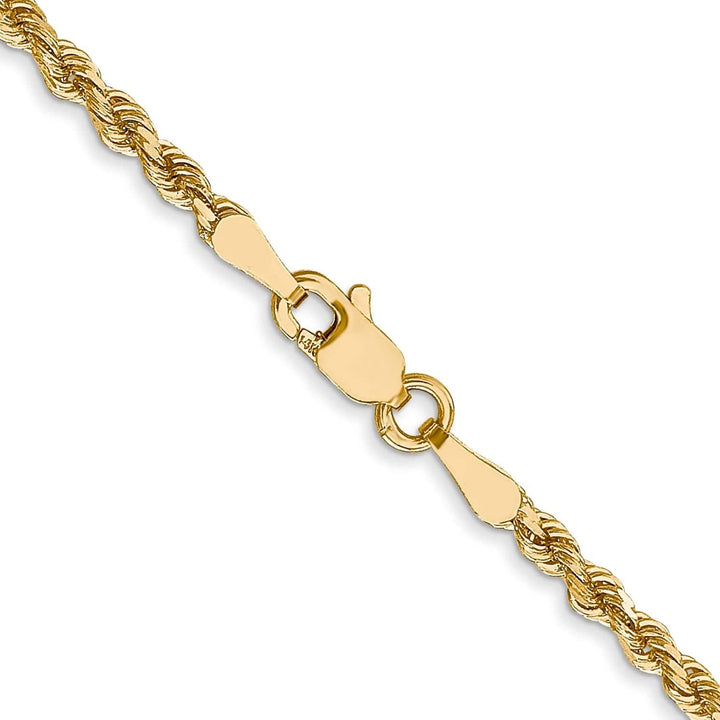 Lovely Rita's Chains 14k Yellow Gold 2.50mm D.C Rope Chain