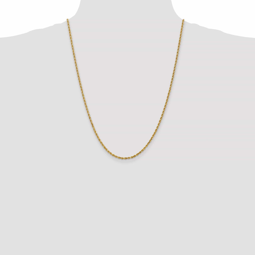 Lovely Rita's Chains 14k Yellow Gold 2.50mm D.C Rope Chain