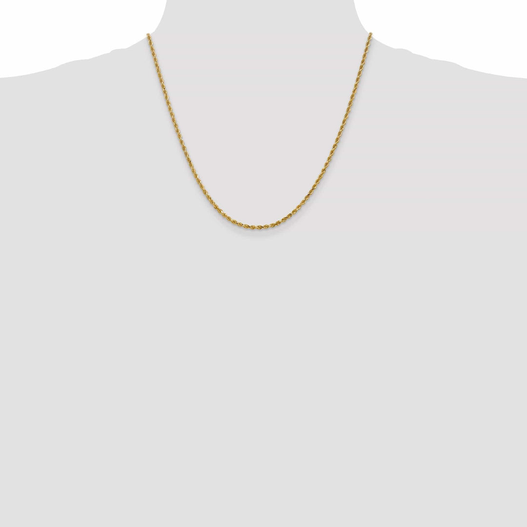 Lovely Rita's Chains 14k Yellow Gold 2.50mm D.C Rope Chain