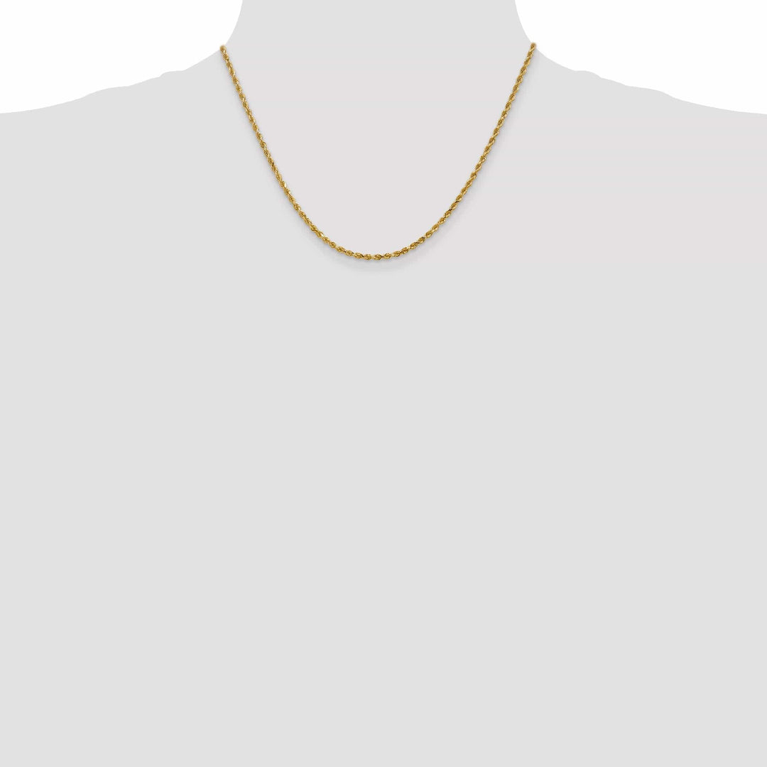 Lovely Rita's Chains 14k Yellow Gold 2.50mm D.C Rope Chain