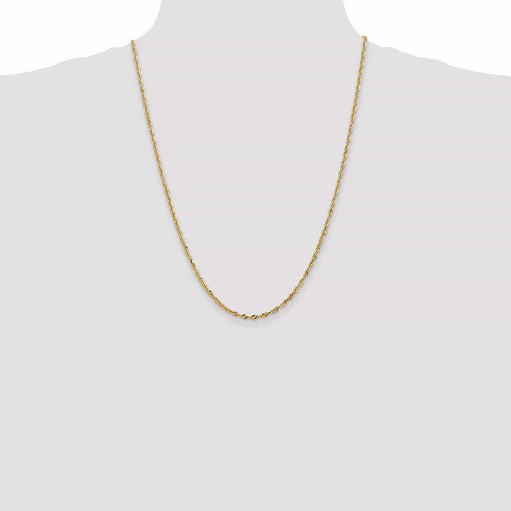 Lovely Rita's Chains 14k Yellow Gold 2.50mm DC ExtraLight Rope Chain
