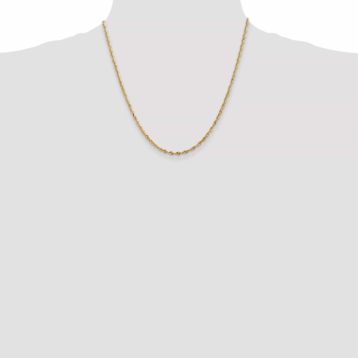 Lovely Rita's Chains 14k Yellow Gold 2.50mm DC ExtraLight Rope Chain