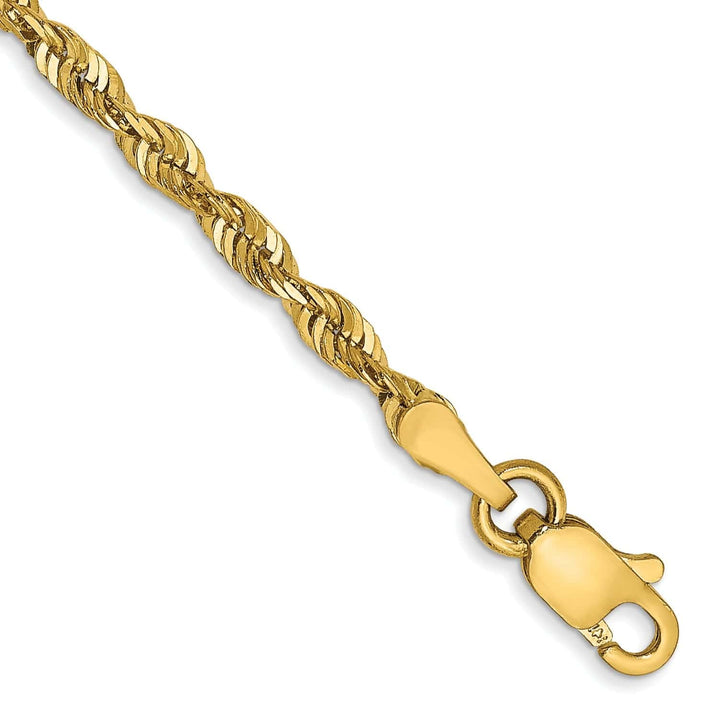Lovely Rita's Chains 14k Yellow Gold 2.50mm DC ExtraLight Rope Chain
