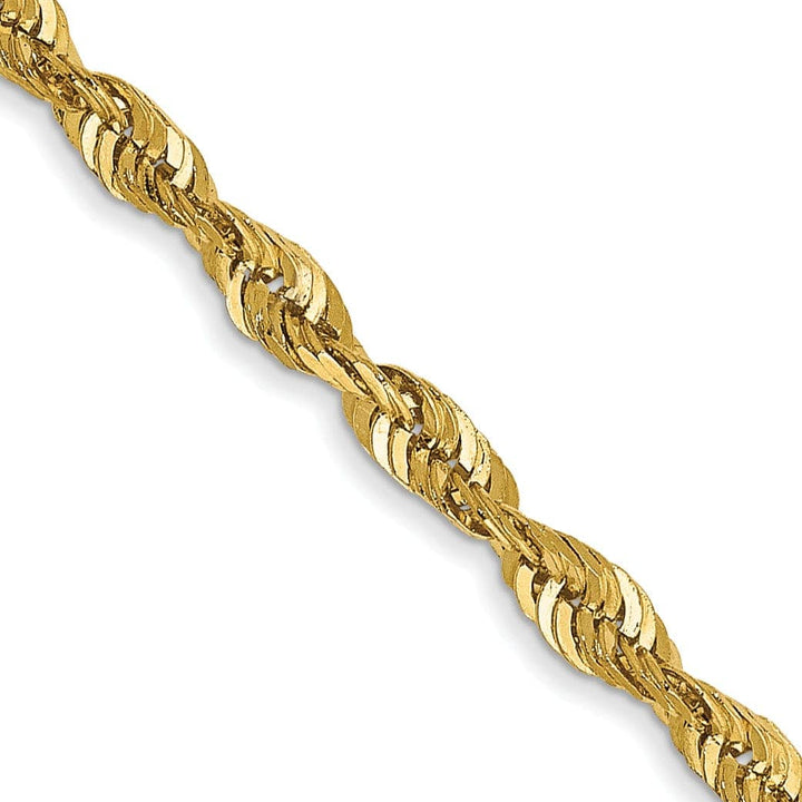 Lovely Rita's Chains 14k Yellow Gold 2.50mm DC ExtraLight Rope Chain
